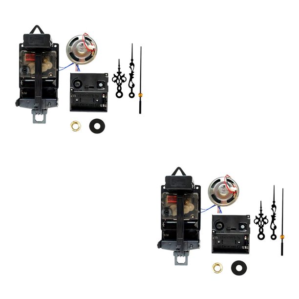 Wosthever Kits de mecanismo de movimiento de reloj de péndulo, accesorios de reloj de cuarzo DIY Tipo 1 2piezas