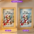 thumbnail image 2 of Merry Christmas Shetland Sheepdog Enjoys Woofmas Winter Xmas Holiday Acrylic Plaque with Wood Photo Frame Box Sheltie Dog Lover Gifts Light Box - 02022, 2 of 5