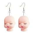 Earring Set,Creative Handmade Funny and Cute Doll Head Earrings