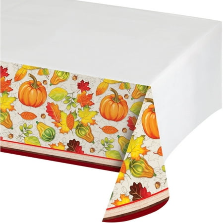 Fall Harvest Plastic Tablecloth - Walmart.com