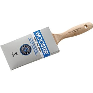Wooster L1104 3" White Majestic White China Bristle Brush