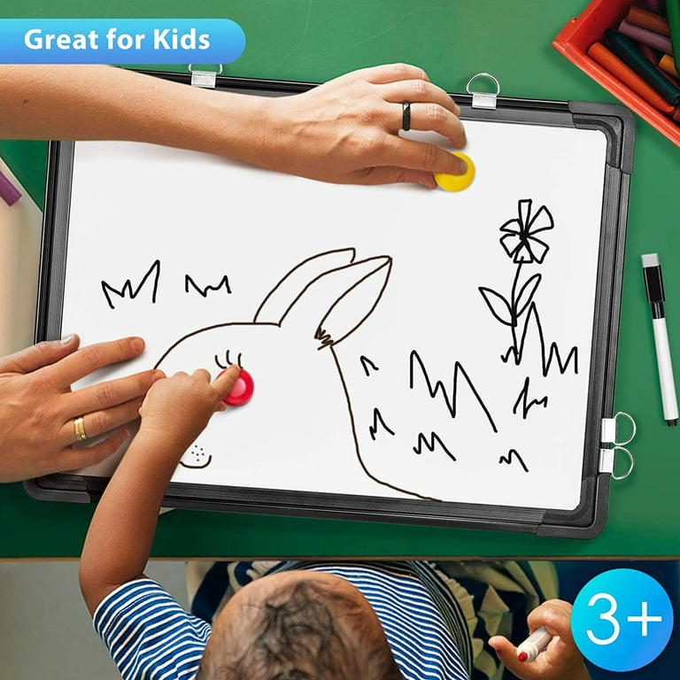 Magnetic Whiteboard 16 X 12 Inch A3 Hanging Double Sided Small
