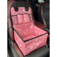 thumbnail image 1 of 1pc 600d Oxford Cloth Patterned Pet Basket For Car's Front Passenger Seat, Scratch-resistant, With Storage Pocket, 1 of 4