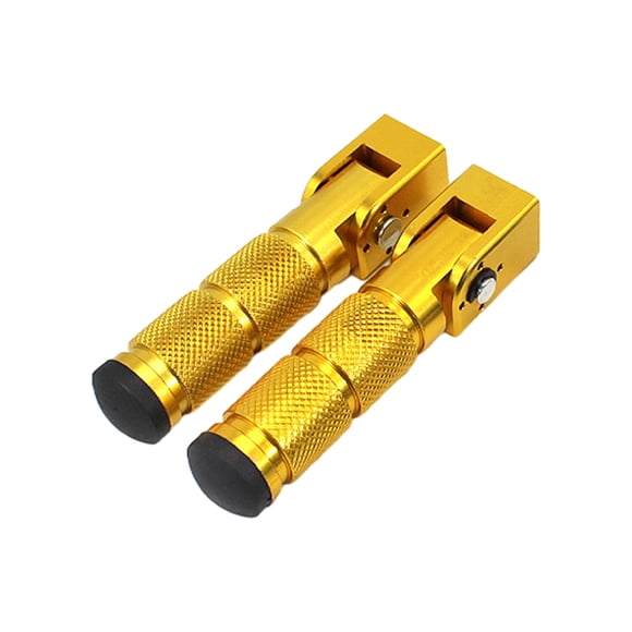ZheElen 2pcs en Alliage d'Aluminium ATV Repose-Pieds Conquérir Chaque Aventure Or Pliable Durable + 2pcs