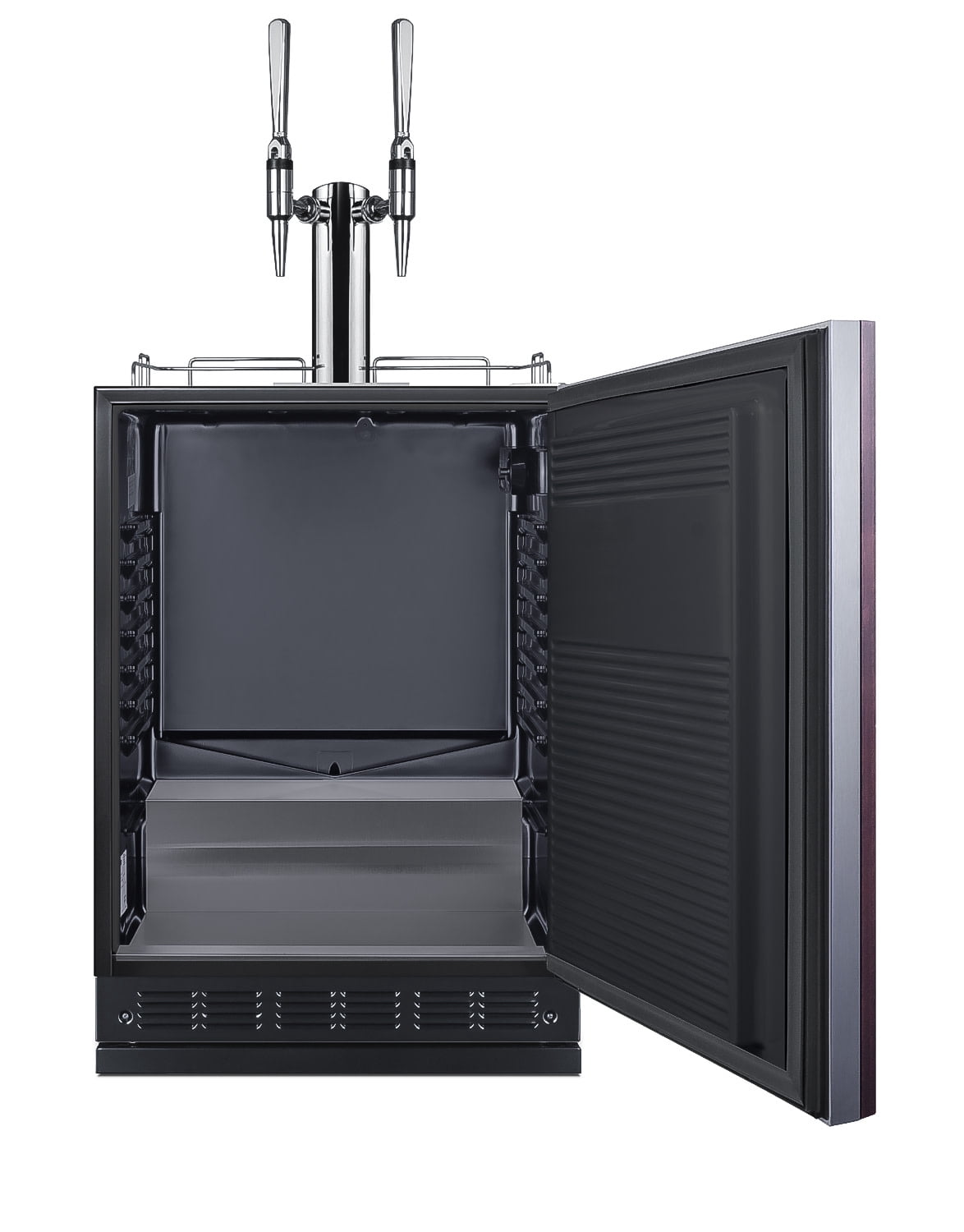 Summit Sbc7brsifncf2 24" Wide 5.3 Cu. Ft. Panel Ready Free Standing Double Tap Coffee