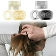 thumbnail image 6 of SIEYIO Hair Net for Buns U Shape Hair Pins and Invisible Elastic Edge Mesh Hairnets, 6 of 13