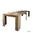 thumbnail image 3 of 20" to 118" Extendable Dining Table for 12-14 Person, Mid Century Modern Extendable Table for Gatherings, Meeting for Small Kitchens, Dining Office Areas, Brown, 3 of 9