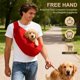 thumbnail image 5 of Transportador de perro Uxcell para perros pequeños y gatos de hasta 16.5 lbs, arnés de seguridad con hebilla ajustable y bolsillo, 5 of 6