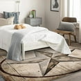 thumbnail image 4 of Texas Star Rugs for Living Room - 4x6 Rug - Texas Star Rug - Western Cowboy Area Rug - Wild West Rugs - Rustic Wood Carpet, 4 of 7