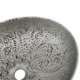 thumbnail image 3 of 20" x 15" Luxury Silver Vessel Bathroom Sink – Elegant Countertop Vanity Basin, Modern Oval Ceramic Bowl, 3 of 12