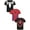 Black/red, variant on Marvel Spider-Man Spider-Verse Venom Miles Morales Toddler Boys 3 Pack T-Shirts Toddler to Big Kid