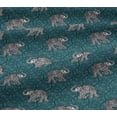 thumbnail image 5 of oneOone Viscose Jersey Fabric Elephant Block Decor Fabric Printed BTY 60 Inch Wide, 5 of 5
