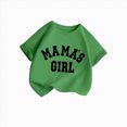 thumbnail image 3 of Sgkm Girls Graphic Shirts Crewneck Kids Mamas Girl Shirt Short Sleeve Basic Top Casual Fit Summer Green 9-10 Years, 3 of 3