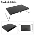thumbnail image 3 of Yimiti Table de Tente Pliante pour Camping Randonnée Alliage d'Aluminium Portable Plage, Noir, 3 of 9