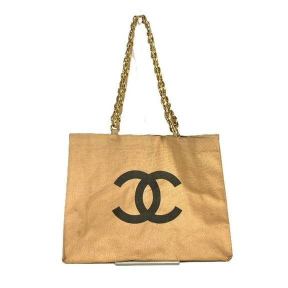 Pre-Owned CHANEL Vintage Pouch Included CC Coco Mark Shoulder Bag Tote Chain Canvas... (Fair)