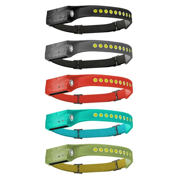 Linterna frontal COB+XPE de 600 mAh con inducción de onda y carga USB (rojo) Tmvgtek Para estrenar