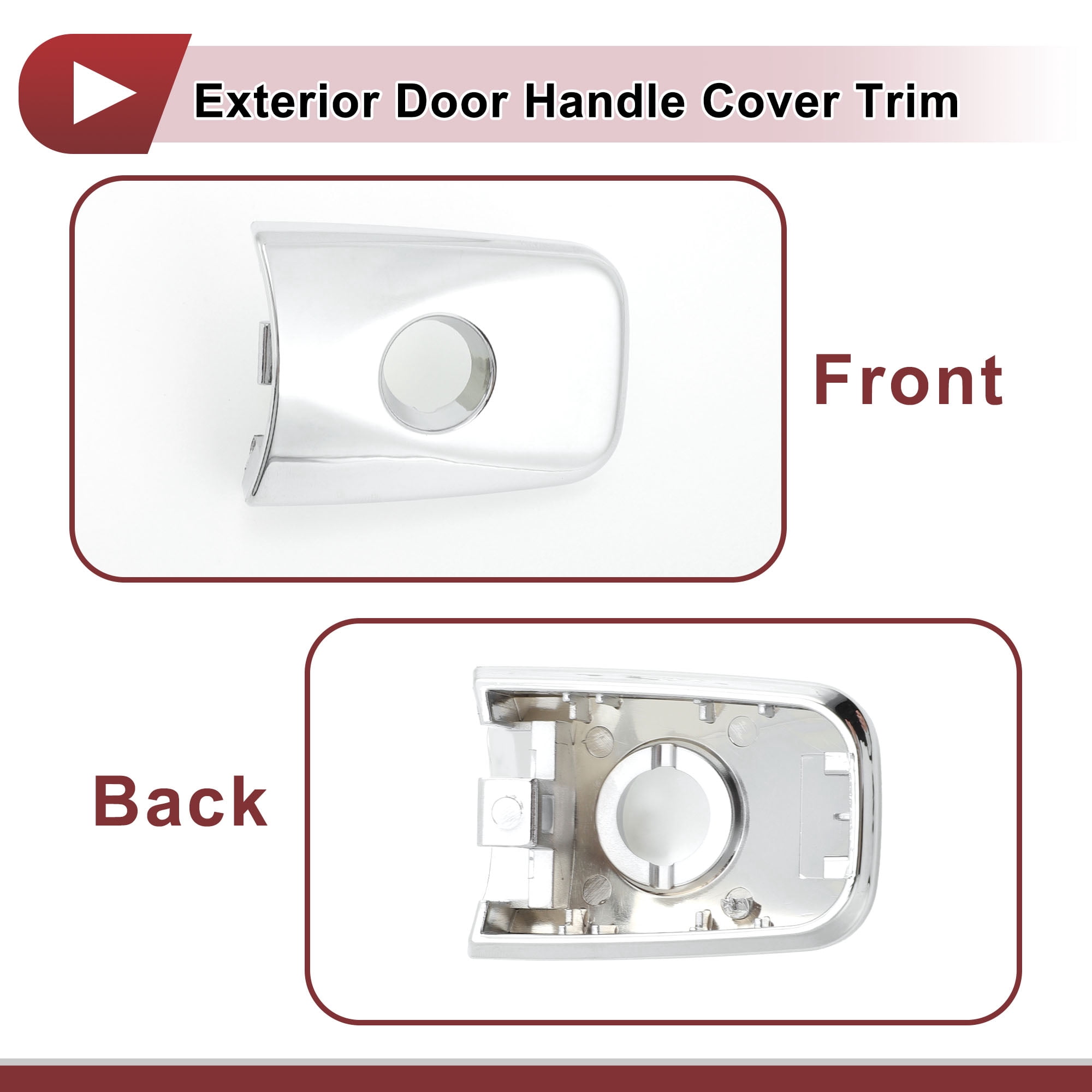 Unique Bargains Front Left Exterior Door Handle Cover for Nissan Sentra 2013-2019
