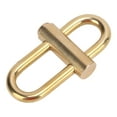 thumbnail image 1 of Slide Locking Carabiner, Lightweight Oval Brass Lock Clip Key Holder Durable Simple  For Hiking, 1 of 8