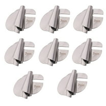 Universal Sewing Rolled Hemmer Foot Set | 8-Piece Stainless Steel Presser Feet | 3mm 4mm 5mm 6mm 7mm 8mm 9mm 10mm Wide Hemming Foot Attachments for Sewing Machines