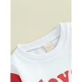 thumbnail image 6 of Bslissey Toddler Baby Boys Girls Valentines Day Sweatshirt Long Sleeve Letter Print Hoodie Infant Loose Pullover Tops 6M 12M 18M 24M 3T 4T Kids Casual Daily Clothes, 6 of 9