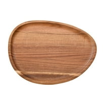 WZXPWT Wood Fruit Plates, Japanese Sum Tray for Restaurant Food Setting, Multi-Function Tea Cup and Snack Plate