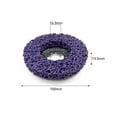 thumbnail image 3 of 5Pcs 100Mm Strip Disc Wheel Paint Rust Removal Cleaning Polishing Pad Purple, 3 of 6
