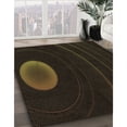 thumbnail image 2 of Ahgly Company Indoor Round Patterned Night Black Area Rugs, 8' Round, 2 of 6