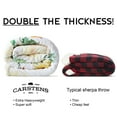 thumbnail image 3 of Carstens, Inc. Ultra Premium Super Soft Plush Sherpa Fleece Oversized Throw Blanket 54" x 68", Sunflower, 3 of 7