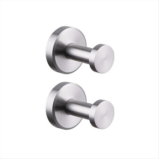 2 para Ducha, Baño, Cocina, Puerta de Vidrio, Espejo, Azulejo, , Toalla, Abrigo, Albornoz, Gancho para Colgar Plateado