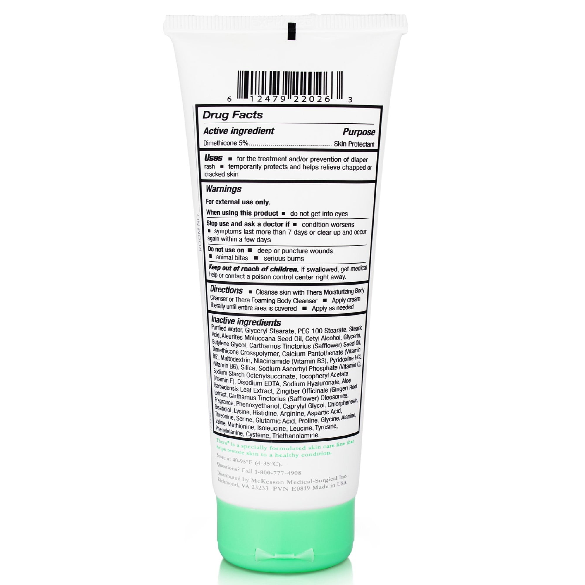 Thera Dimethicone Body Shield Cream for Dry, Sensitive Skin - 4 oz, 12 Ct