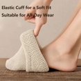 thumbnail image 5 of OYXSER 5 Pairs Womens Solid Mid Calf Socks, Elastic Cuff Warm Soft Fit Suitable for All-Day Wear, 5 of 7