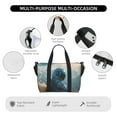 thumbnail image 3 of Travel Duffel Bag, Astronaut Contemplating Planet Waterproof Carry On Overnight Tote Bags for Women/Men, Shoulder Weekender Gym Bag for Travel, Yoga, 3 of 5