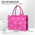 thumbnail image 3 of Large Capacity Tote Bag,Pink Ribbon Pattern Handbag Fashion Luxury Tote Bag,15.7"x13"x 5.1" Inches,Laptop Compatible, 3 of 6