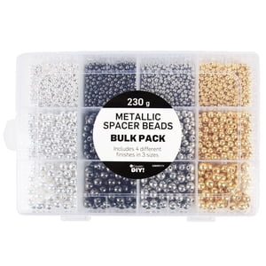 Cousin DIY 3600-Piece Metallic Spacer Bead Assortment