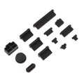 thumbnail image 4 of WESIEVYA 13 Pieces Per Set Interface Protective Cover Silicone Black For Computer Users Back to School, 4 of 8