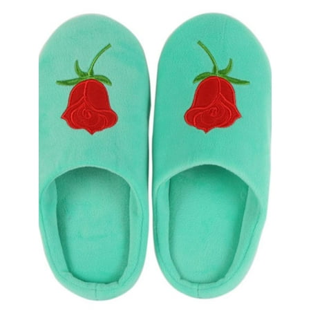 

Topumt Women House Slipper Fuzzy Rose Plush Indoor Outdoor Anti-Skid Home Shoes