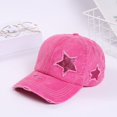 thumbnail image 2 of Unisex Star Print Baseball Cap Fashion Peaked Hat for Outdoor Sun Protection, 2 of 4
