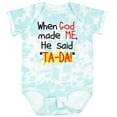 thumbnail image 3 of Inktastic When God Made Me Boys or Girls Baby Bodysuit, 3 of 5
