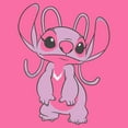 thumbnail image 2 of Girl's Lilo & Stitch Cute Angel Large Portrait Graphic Cropped T-Shirt Light Pink X Large, 2 of 3