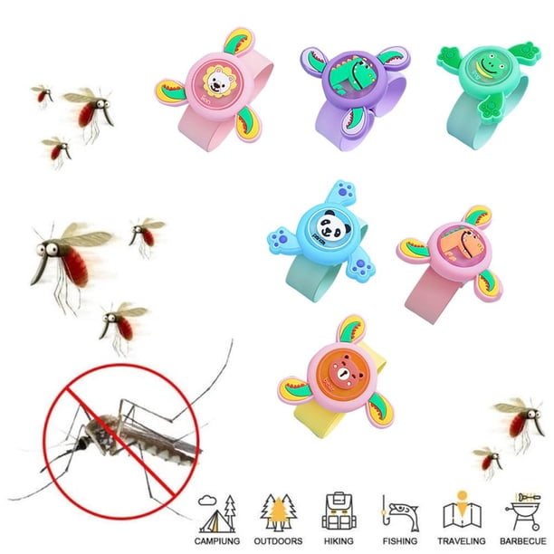 De Mosquitos Luminosa, Pulsera Ajustable Para Mosquitos, Giroscopio Giratorio Suave, Pulsera Repelente De Mosquitos De Silicona Para Niños Y Adultos yuarrent OD013096-00