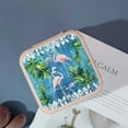 thumbnail image 4 of Autua Flamingos Palm Leaves Turtle Travel Jewelry Box Organizer Necklace Ring Earring Pink, 4 of 5