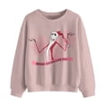 thumbnail image 1 of Sudadera Extraño mundo de Jack para Mujer, Cuello Redondo Manga Larga Rosa Talla CH, 1 of 4