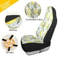 thumbnail image 4 of Lemons leaves flowers blue background Car Seat Cover 2 Piece Set Saddle Blanket Carseat Universal Fit for Vehicle Sedan SUV, 4 of 5