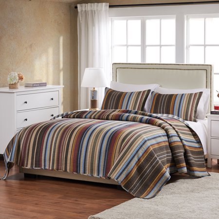 Global Trends Dylan 100 Cotton Reversible Quilt Set Walmart Com