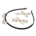 thumbnail image 3 of Hair Band Clip Set, Beautiful Practical Elegant Retro Perfect Suit Hand Made Alloy Pearl Pearl Hair Band Hairpin Set For Gifts For Hair Decoration ANGGREK Otros, 3 of 8