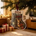 thumbnail image 2 of Clearance! Christmas Reindeer Cash Gift Holder Ornament, 2026 Acrylic Stocking Money Holder, Indoor Outdoor Home Decor, Christmas Decorations for Xmas Tree Holiday Gifting, 2 of 7