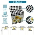 thumbnail image 7 of Table Runner Dresser Scarves 108 Inch Long, Rustic Farm Sunflowers Linen Dining Table Runners Black White Buffalo Checker Tabletop Scarf for Wedding Holiday Party Kitchen, 7 of 7