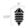 thumbnail image 5 of 15205BKT-Kichler Lighting-Six Groove - Line Voltage 1 light Path Lamp - 9.5 inches tall by 6 inches wide-Textured Black Finish, 5 of 5