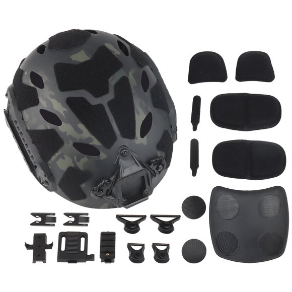 Tactical Militar FAST Helmet for Airsoft Paintball CS War Game Army Cycling Lightweight SF Protective Helmet Outdoor Sport Gear (HL-31-BCP)