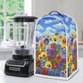 thumbnail image 5 of HELLHERO Elastic Kitchen Blender Dust Covers with Hand Strap Stylish 15.94"H x 9.45"L x 7.28"W, Pansy Garden with Bees, 5 of 6